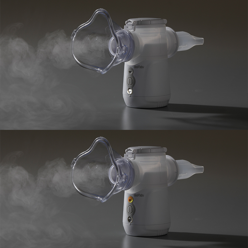 Piezoelectric USB Battery Powered Nebulizer Machine Aerosol Inhaler Double Channel