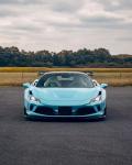 F8 Ferrari Auto Body Kit LB Style Blue Carbon Fiber Spoiler Lip Wide Body Kit