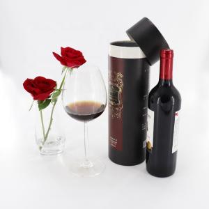 Wholesale Matt Black Cardboard Wine Tube Multiusage Luxury Rigid ODM Available from china suppliers