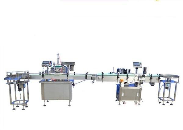 Touch Screen Nail Polish Filling Machine , Two Heads Glass Bottle Filling