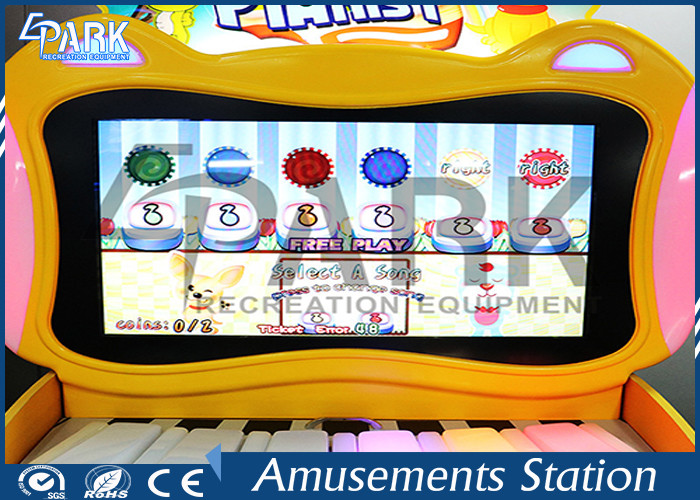 Attractive Kids Coin Operated Game Machine Piano Simulator