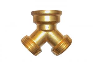 Wholesale Brass Y Type Three Way Pipe Fitting Two Male x Female Thread from china suppliers
