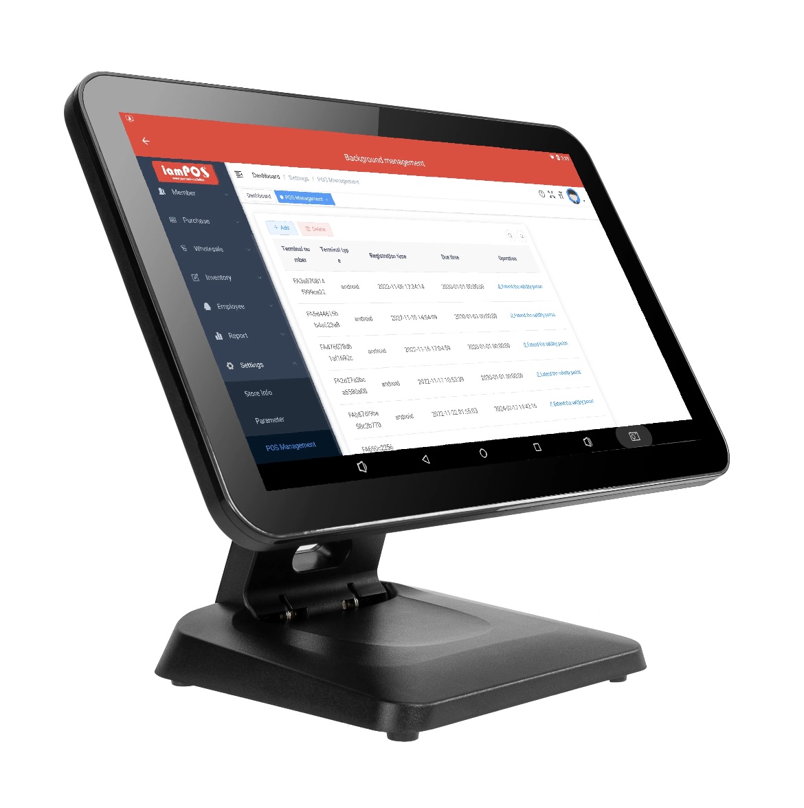 LED Customer Display POS Machine Black White Free Life for Gas Stations and Hotels