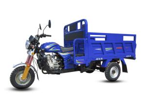 Wholesale Air Cooling 150CC Cargo Tricycle , Electric Three Wheel Motorcycle Dark Blue from china suppliers