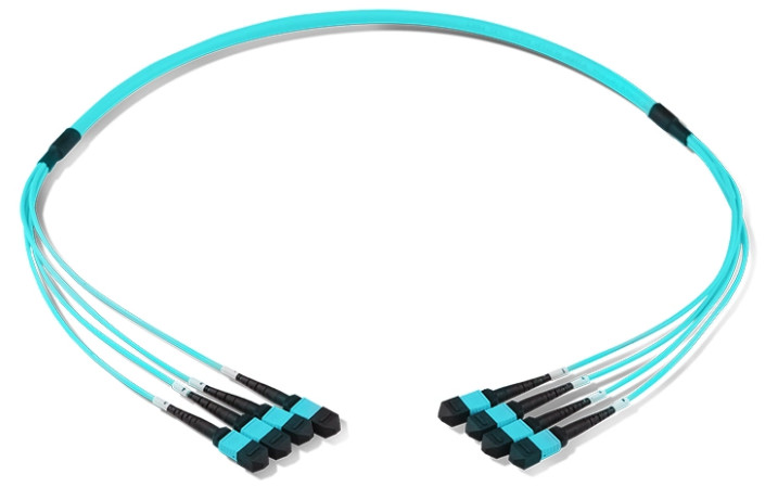 MPO / APC Fiber Optic Trunk Cable 24 Core 48 Core Sm Ofnp