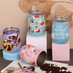 350ml Christmas Double Walled Travel Mugs With Lids Personalised