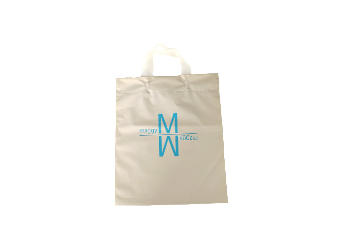 Custom Loop Plastic Handle Bags HDPE Environmental Friendly Handbag