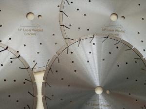 Wholesale 14 Inch Diamond Concrete Cutting Blades With Decoration Holes , SGS / GB from china suppliers