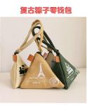 PERSONALITY CREATIVE RETRO ZONGZI COIN PURSE FEMALE MINI CANVAS ART CUTE COIN