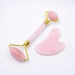 Pink Quartz Natural stone Jade Roller