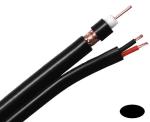 RG6 Siamese Cable 18AWG Copper 95% Copper Braid for Closed Circuit Television