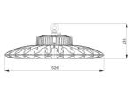 Super bright 200W led high bay lightS , led industrial light fixtures