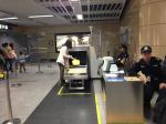 Airport Subway X Ray Airport Baggage Scanners Gun Metal Detector With Conveyor