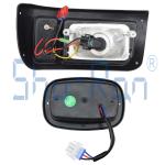 Golf Cart Halogen Headlight And LED Red Taillight Kit Compatible With Club Car