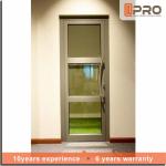 Modern Bathroom Glass Aluminum Hinged Sliding Doors For Residential House