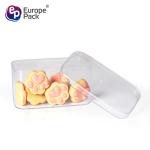 Wholesale plastic food storage transparent square PS plastic box for dessert