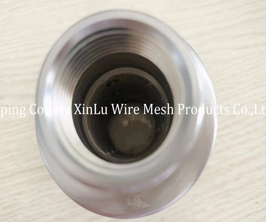 Water Gas Filtration End Connection NPT / G 1" 3/4" Threaded 316L V Wire Filter Nozzle