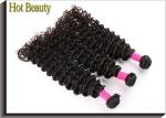 Unprocessed Brazilian Remy Human Hair Extensions , Virgin Deep Wave Hair