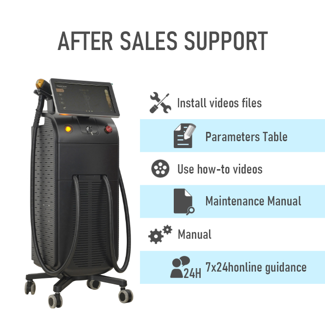 Stationary Q Switched Nd Yag Laser Machine Professional Pico Laser Tattoo Removal Machine 808nm