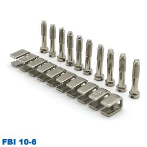 Wholesale UK5N UKK5 UK2.5B Din Rail Terminal Blocks Accessories Center Jumper 10 Pole FBI 10-6 from china suppliers