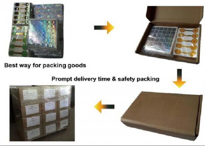 CMYK Printing Oilproof Gold Hologram Vial Label For 10ml Bottle
