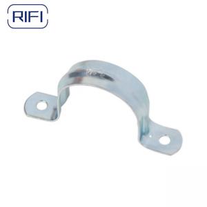 Wholesale EMT Conduit Fittings Galvanized Saddle Clamp 2 Hole Strap EMT Conduit Strap from china suppliers