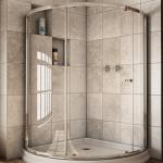 Office Chrome Barn Door 3mm-19mm Privacy Glass Shower Doors Glass Sliding Door
