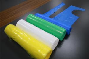 Wholesale Anti Dust Disposable PE Apron White Blue Red Green Pink Yellow Color Free sample from china suppliers