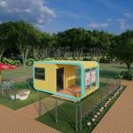 Outdoor Apple Cabin House Movable Office Cabin Customizable Alumuinum