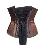 Plus Size Leather Bustier Top Womens Underbust Corset