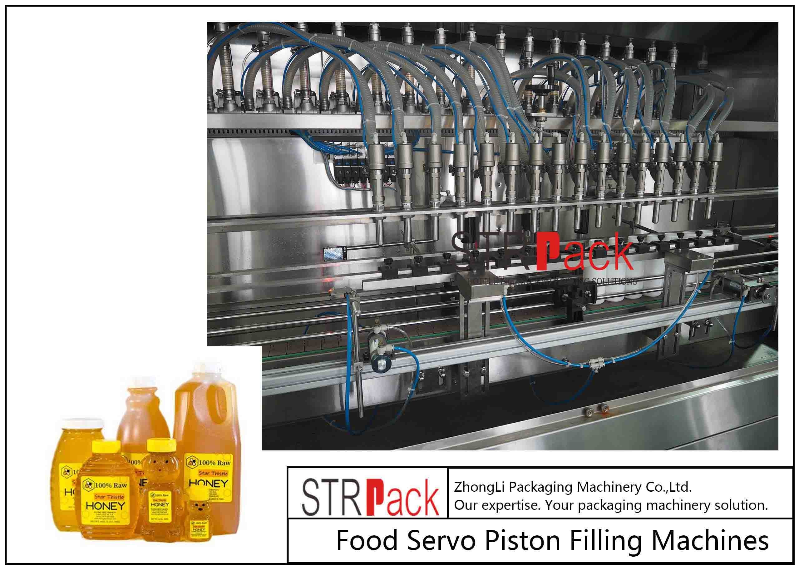 Automatic Honey Sauce Cream Gel Paste Filling Machine Noise≤70dB Dimension 1000*800*1800mm