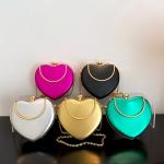 Letter Pattern Heart Shaped Chain Ladies' Handbags 2024 Luxury for Fashionable