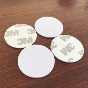 Wholesale Iso14443A RFID Coin Tag , Hard Pvc On Metal 1k Tag Waterproof from china suppliers