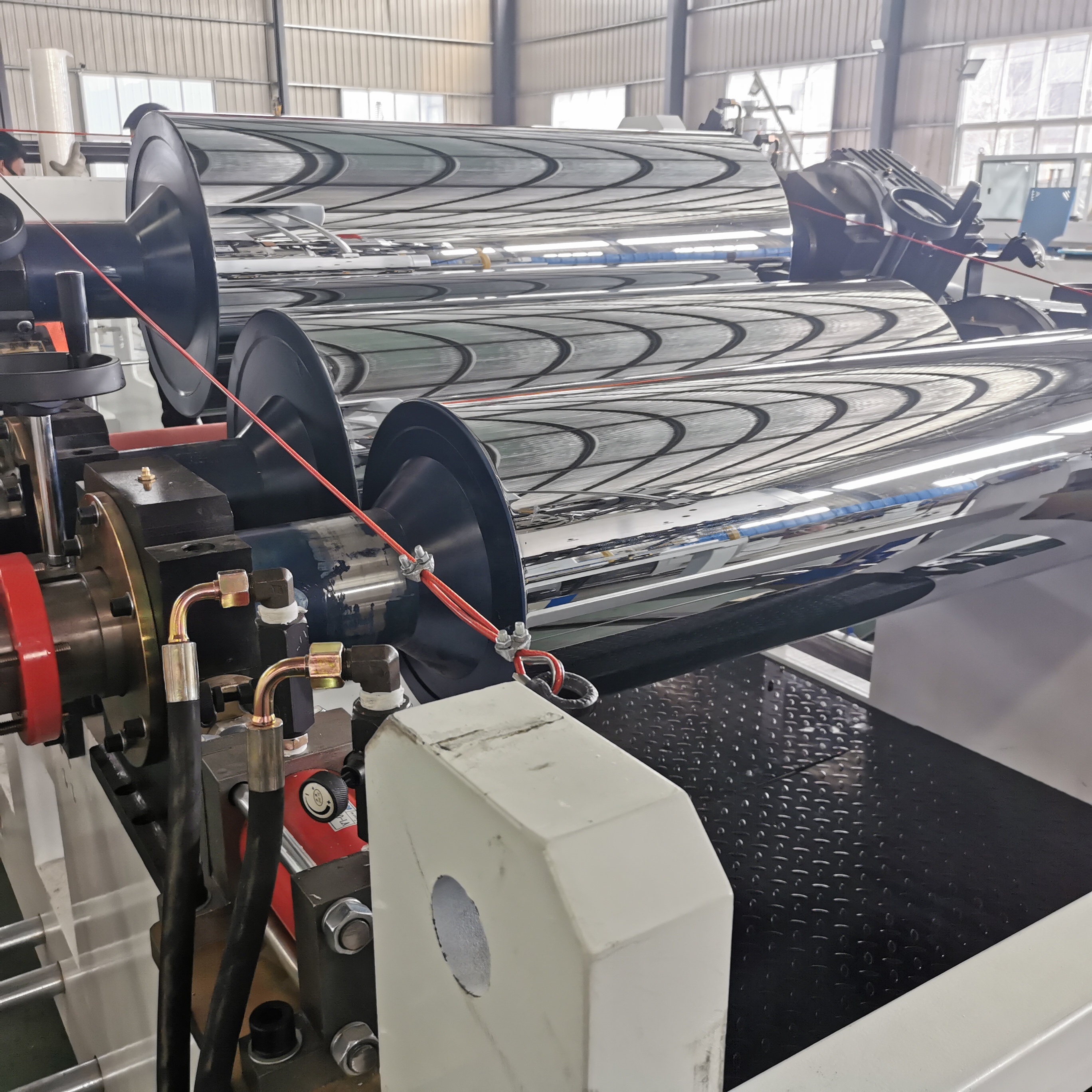 Made 90mm Screw Diameter Plastic Sheet Extrusion Machine for PP PE PS ABS HIPS Sheet