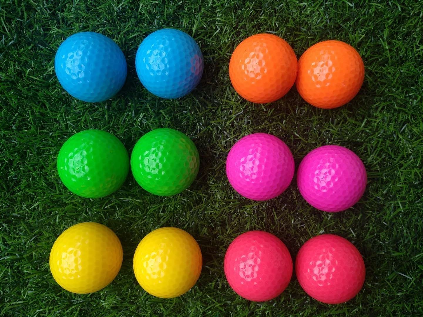 fluorescent golf ball golf balls fluorescent golf balls in black light (glow in uv )