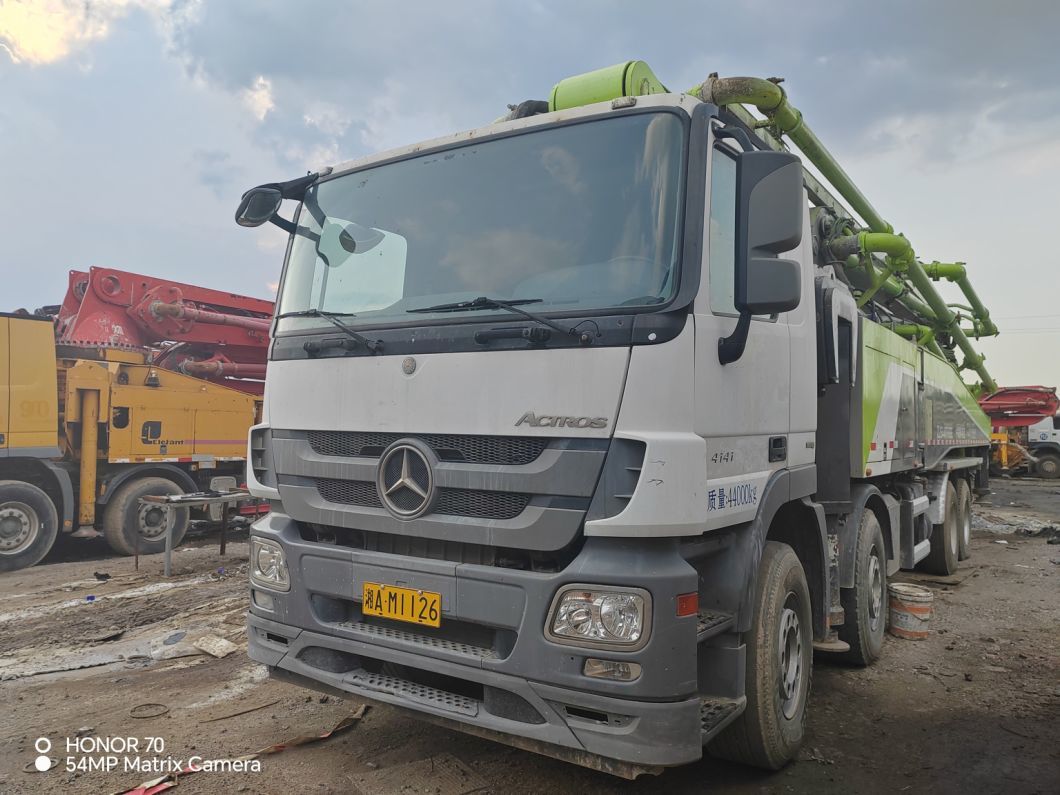 2019 Zoomlion 63m Concrete Boom Pump on Mercedes Benz Concrete Pump Truck Construction Machinery
