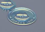Transparent Rainbow Apparel Patch Custom Embossed 3D Logo PVC Film Material