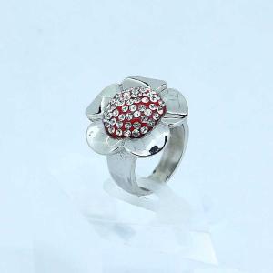 Wholesale Fashion 316L Stainless Steel Casting Clay CZ Stones Ring LRX375 from china suppliers