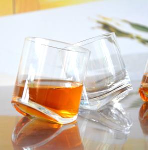 Wholesale Lead Free Slanted Bottom Round Whiskey Tasting Glasses from china suppliers