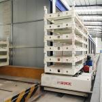Cement Die Material Transfer Trolley 25 Tons With Forged Wheel