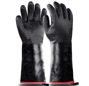 Wholesale 14 Inch Grill Neoprene Cooking Heat Resistant Oven Gloves 932F from china suppliers