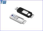 Logo Engraved Plastic Full Capacity 128GB USB Flash Pen Drive Free Key Ring