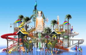 Wholesale Kids Exciting Fiberglass Aqua Playground Water Slide for Park Play Equipment from china suppliers