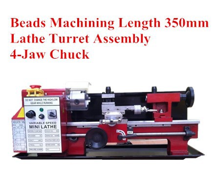 Hot Selling Stepless MINI lathe / MINI woodworking lathe / Beads machine Dual Motor /550W350*180mm/factory directlysell