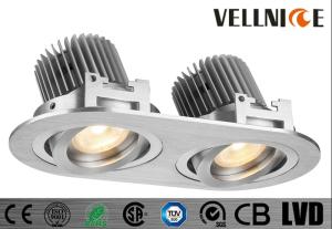 Wholesale 2*7W Aluminum 2700K CITIZEN COB 180mA Dia Cut 83mm 37V LED Recessed Downlight For Hotel from china suppliers