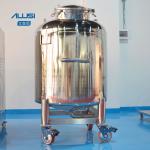 304 Stainless Steel Storage Tank For Butter Cheese Mayonnaise Flat Open