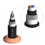 Underwater Armoured Outdoor Single Mode Fiber Optic Cable GYTA33 High Modulus