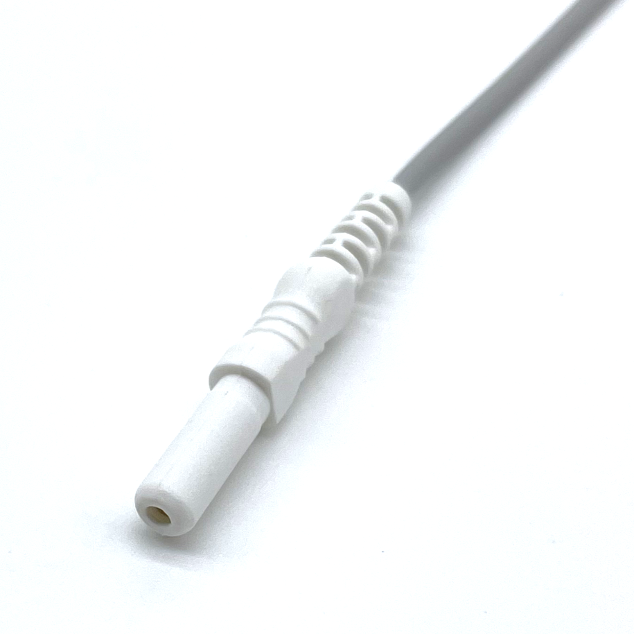 Custom 1.5mm 2.0mm Electrode Pin Male To Female Electrode Lead Wire Tens Cable For ECG Smart Device