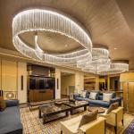 Custom Big Luxury Hotel Project Banquet Hall Restaurant Lobby Crystal Rod Led