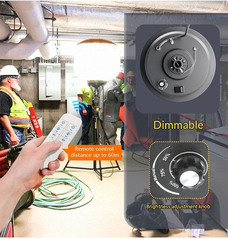 Led Balloon Lamp 600W Glare Free Mobile Lighting For Construction Mining